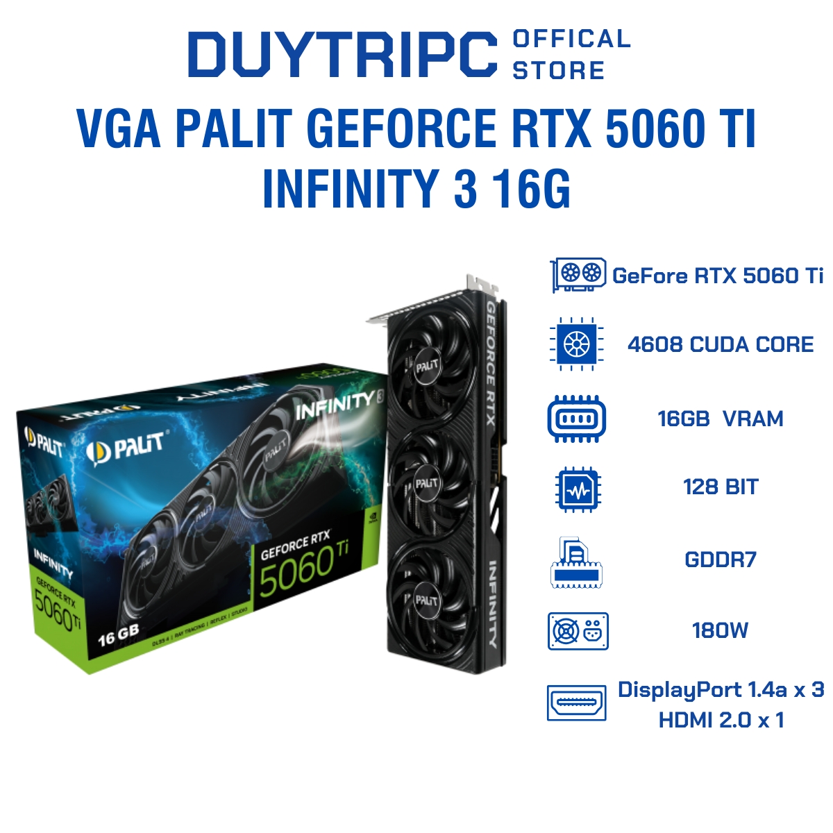 PALIT GEFORCE RTX 5060 Ti INFINITY 3 16G